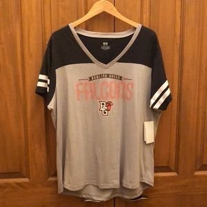 Bowling Green falcons gray v neck tee size 2X new